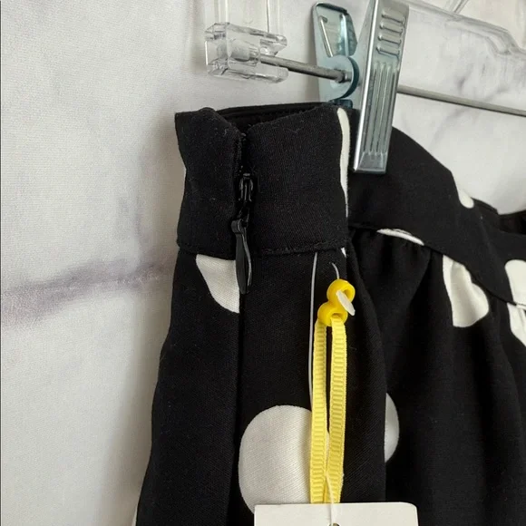 CECE Havana Fiesta Rich Black Polka Dot Skater Skirt Size 14 NWT - Picture 8 of 12